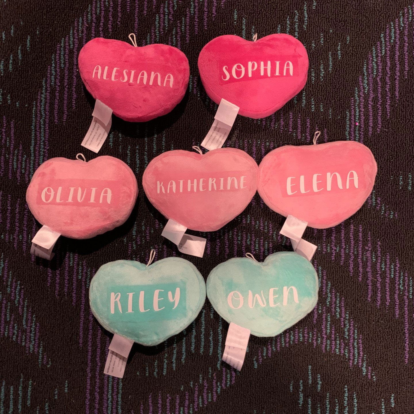 Personalized Heart Keychains